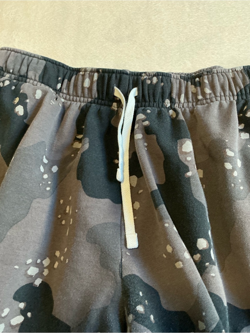 Nike Club Fleece Cargo Joggers Grey Black Camo Pants Mens Large L - Picture 14 of 16